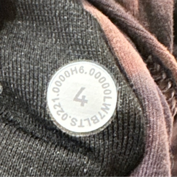 Lululemon Align High Rise Short 8" Diamond Dye Graphite Grey Pink Womens Size 4 - Picture 9 of 9